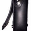 A Unication G-Series P25 Premium Leather Holster with a belt loop