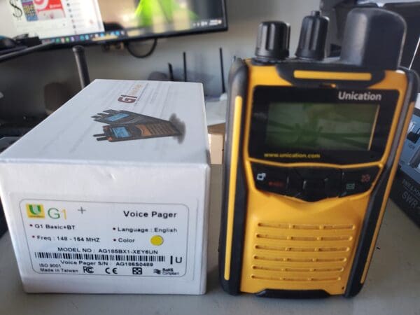 USED Unication G1 VHF Yellow Face box